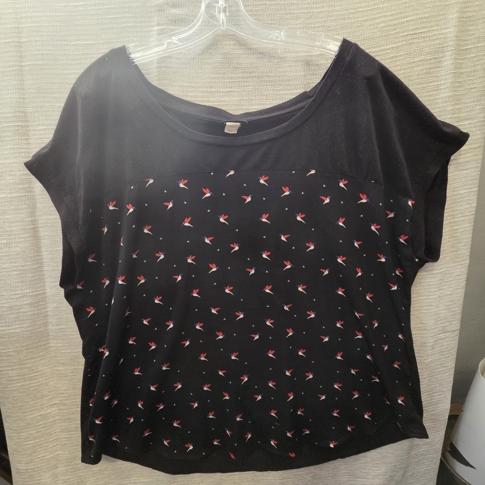 Torrid comfy bird T shirt blouse size 2 - Picture 3 of 8